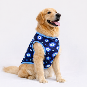 Evil Eye T-shirt | Navy Blue | For Dogs | Pawgy Pets