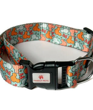 Pawgy Pets Collar Mickey Pastel Green for dogs and cats