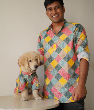 Men’s kurta (Multi Bandani)