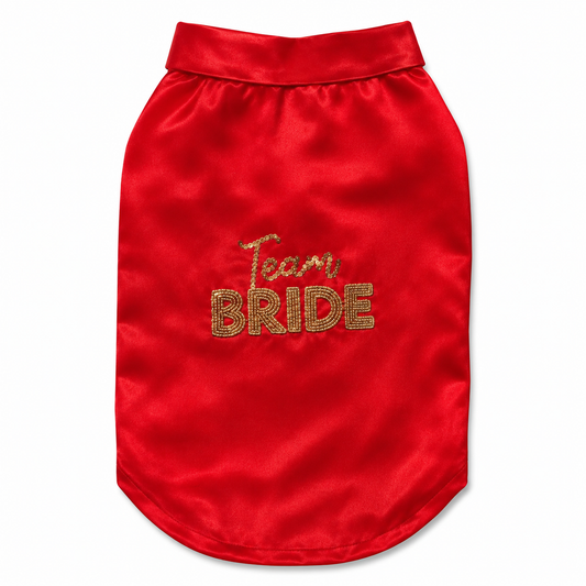 Team Bride Beadwork Dog T-Shirt