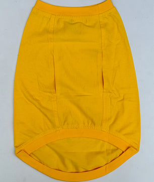 Pawgy Pets T-shirt Lick Fetch Treat Repeat Yellow for Dogs & Cats
