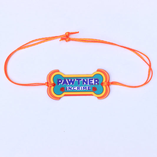 Pawgy Pets "Pawtner in Crime" Rakhi for Dogs