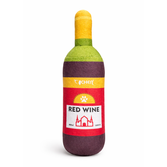 Pawgy Pets Red wine toy for dogs