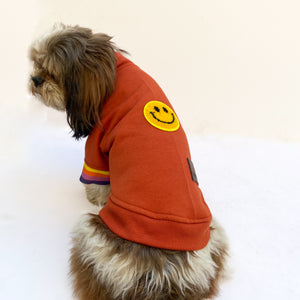 Rust Smiley Sweatshirt | For Dogs & Cats | Pawgy Pets