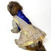 Royal Blue Kasavu Kurta-Mundu with Dupatta | South Indian | For Dogs | Pawgy Pets