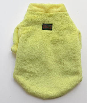 Pawgy Pets Fur Puffer Jacket: Lime Yellow for Dogs & Cats
