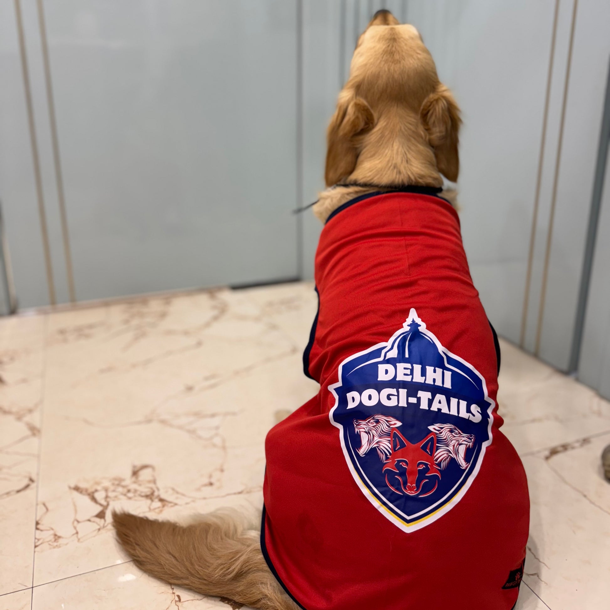 Dog Costumes Pink Patriots Dog Jersey Pawgy Pets Delhi Dogi-Tails