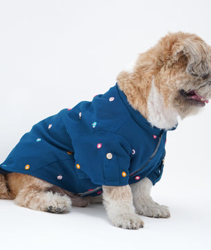 Pawgy Pets Festive Shirt Peacock blue for Dogs