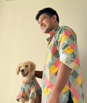 Men’s kurta (Multi Bandani)