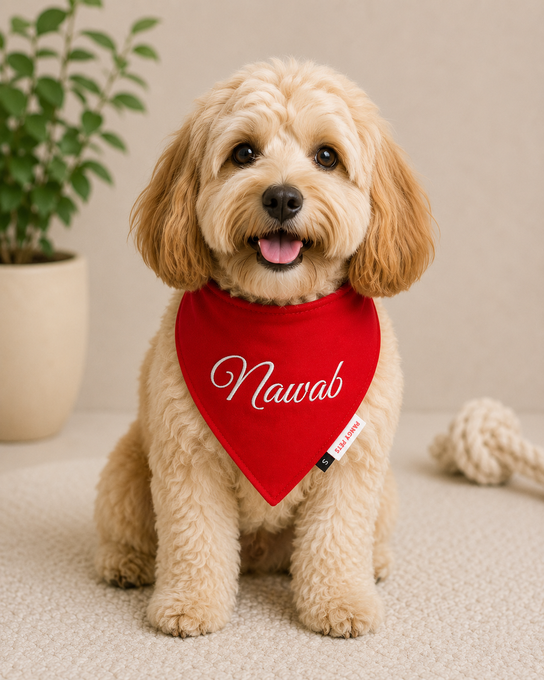 Red Bandana | Personalised for Dogs | Pawgy Pets