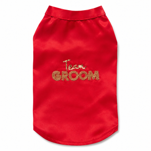 Team Groom Beadwork Dog T-Shirt