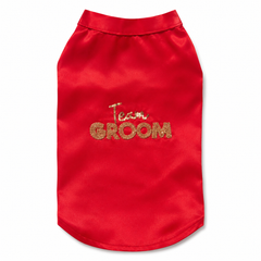 Team Groom Beadwork Dog T-Shirt