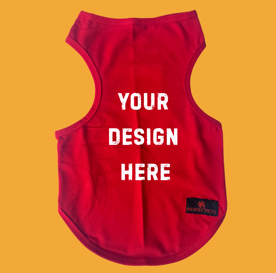Pawgy Pets DIY T-Shirt: Red