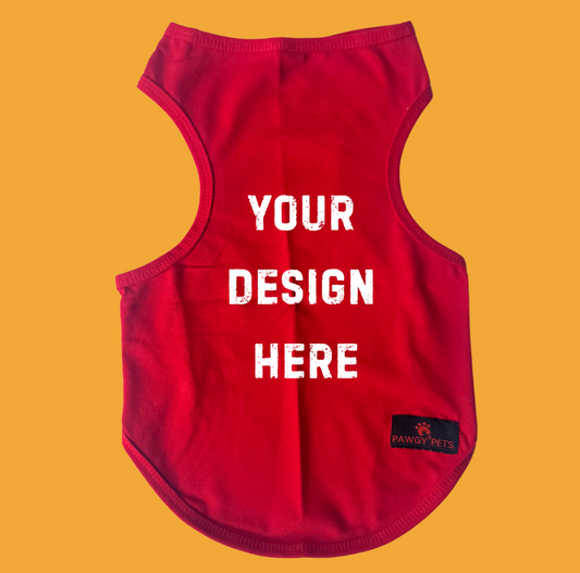 Pawgy Pets DIY T-Shirt: Red