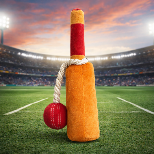 Pawgy Pets Cricket Fever Doggo Plush + Rope Toy