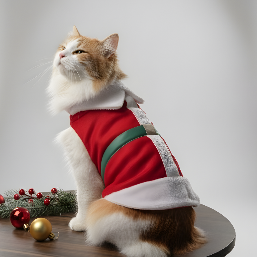 Pawgy Pets Christmas Outfit for Cat