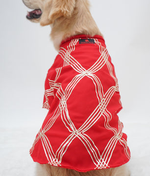 Pawgy Pets Festive Shirt Red Gota for Dogs