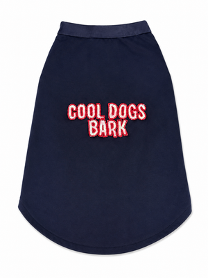 Cool Dogs Bark Beadwork Dog T-Shirt