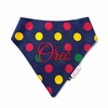 Denim Multi Polka Bandana | Personalised for Dogs | Pawgy Pets