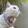 Pawgy Pets Casual Bandana: Mickey Check Beige for Cats and Dogs