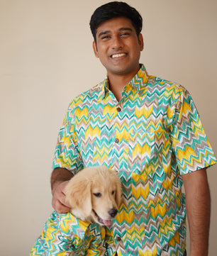 Men’s Shirt (Zig-Zag Green)