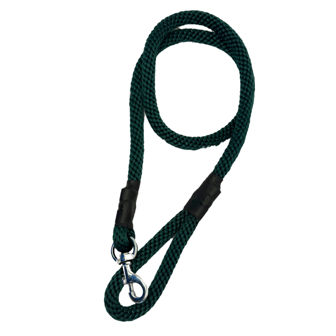 Pawgy Pets Rope Leash Bottle Green