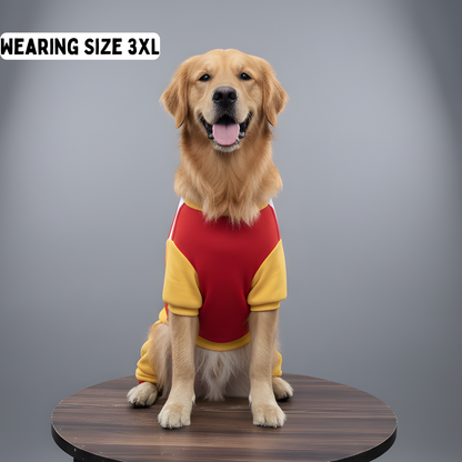 Red Fries Dungaree Sweatshirt | For Dogs & Cats | Pawgy Pets