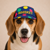 Denim Multi Polka Cap | Personalised for Dogs | Pawgy Pets