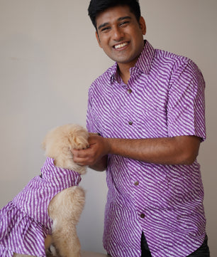 Men’s Shirt (Lehriya Purple)