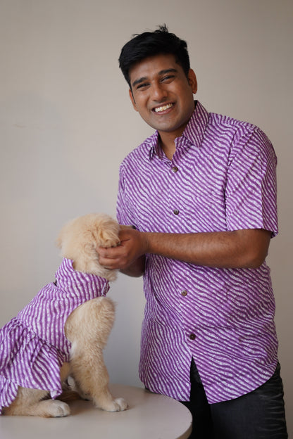 Men’s Shirt (Lehriya Purple)