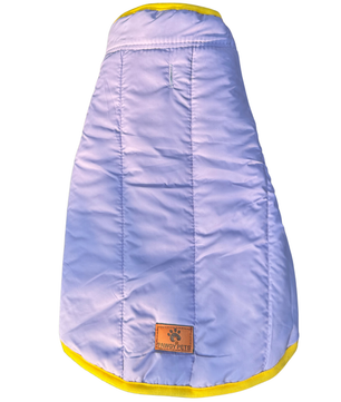 Pawgy Pets Reversible Puffer Jacket Lavender & Turquoise