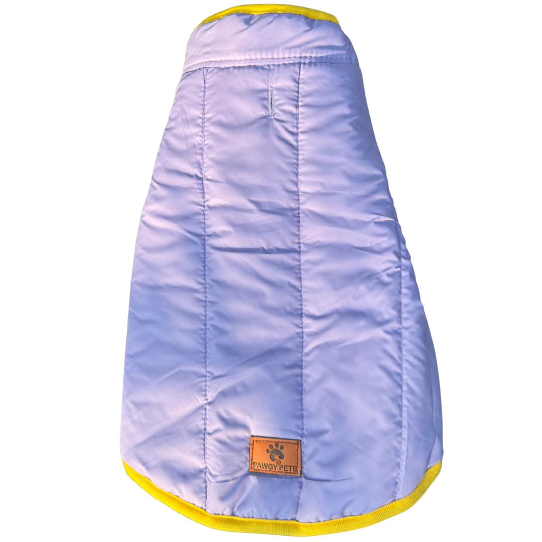 Lavender & Turquoise Reversible Puffer Jacket | For Dogs & Cats | Pawgy Pets