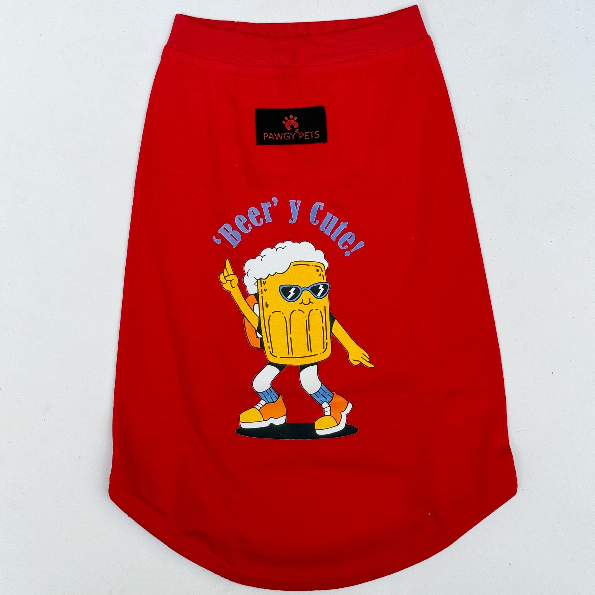 Pawgy Pets T-shirt Beery Cute Red for Dogs & Cats