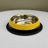 Pawgy Pets Antiskid Double Colour Bowl Yellow