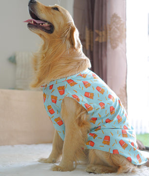 Pawgy Pets Fries over guys Sando Blue  for Dogs