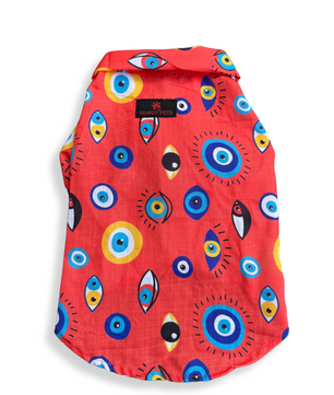 Pawgy Pets Nazar na lage Shirt Red for Dogs