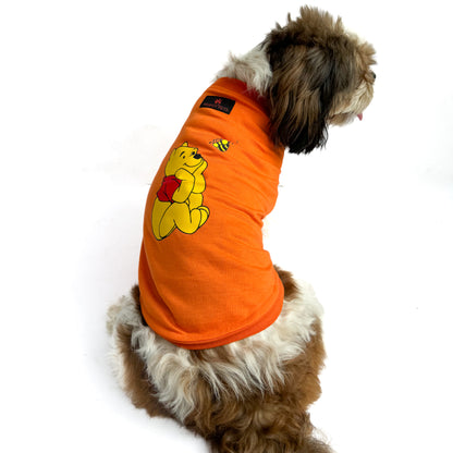 Pawgy Pets T-shirt Winne the Pooh Orange for Dogs & Cats