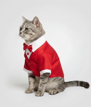 Pawgy Pets Tuxedo Red for Cats