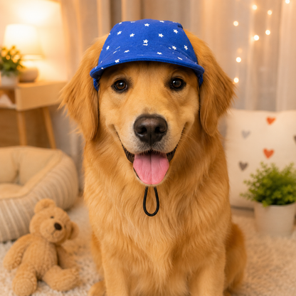 Royal Blue Star Cap | For Dogs | Pawgy Pets