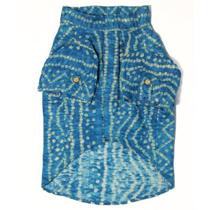 Pawgy Pets Blue Bandani kurta for Dogs