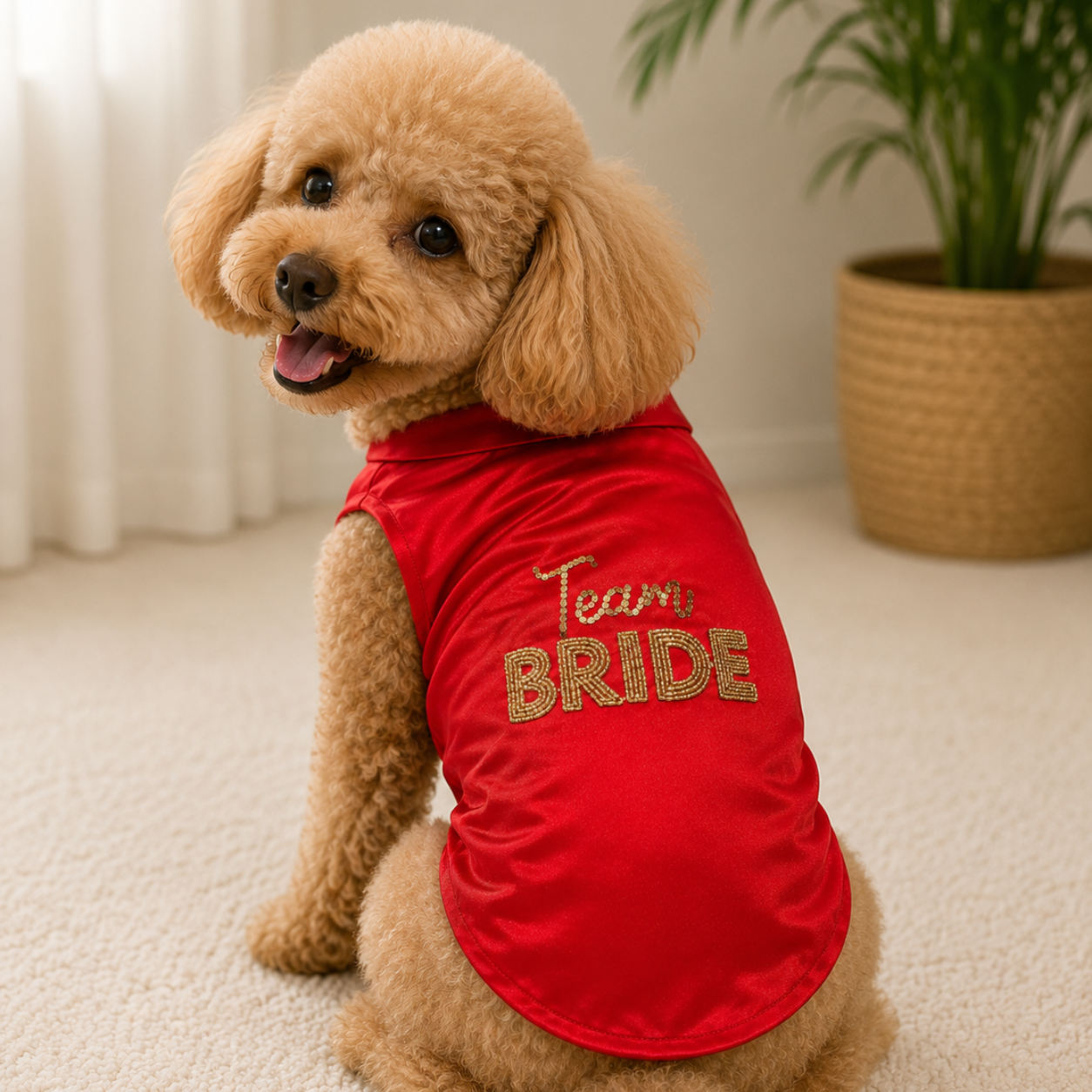 Team Bride Beadwork Dog T-Shirt