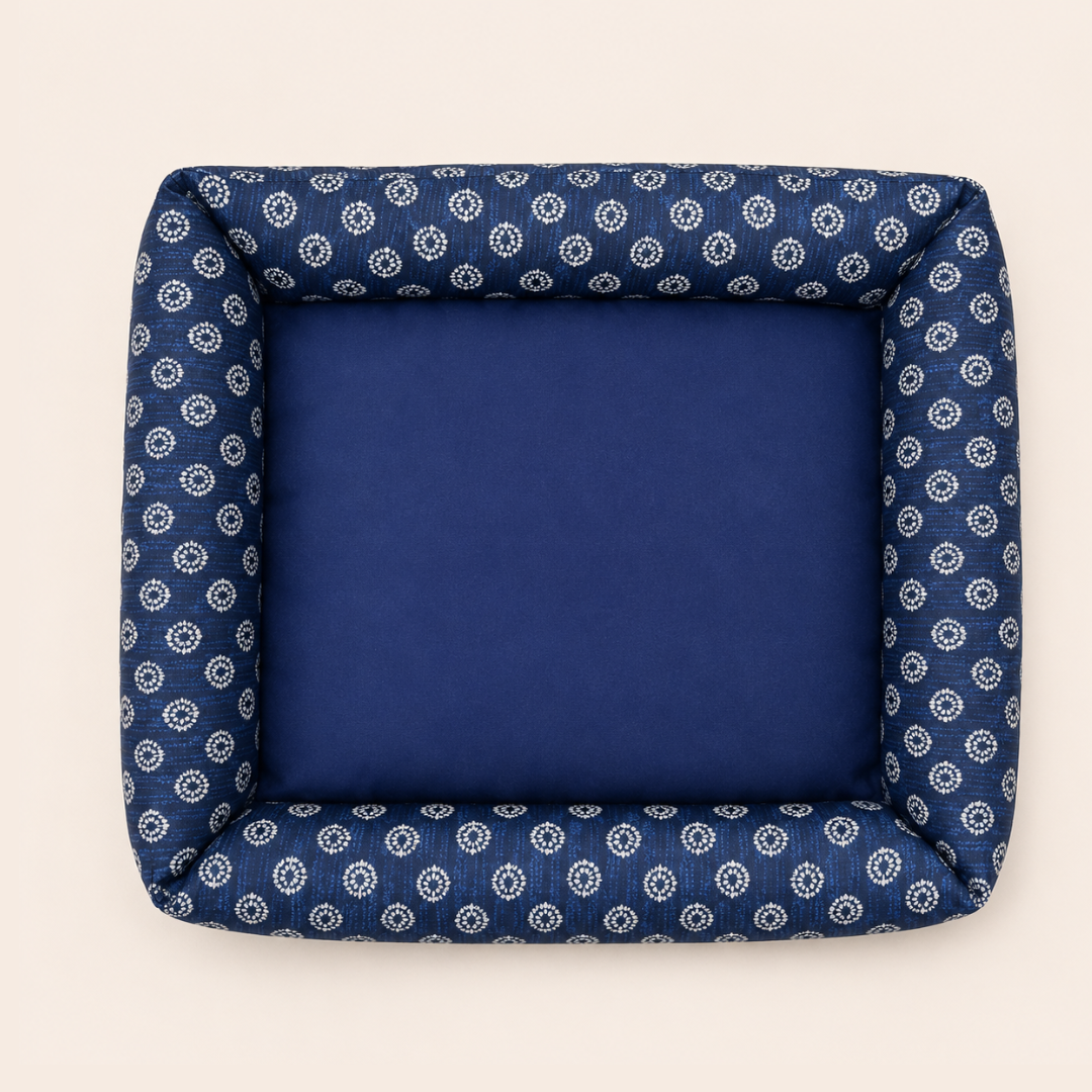 Indigo Bloom Bed | Dog Bed | Pawgy Pets