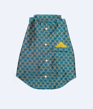 Pawgy Pets Strapy Sherwani Peacock Blue for Dogs