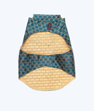 Pawgy Pets Strapy Sherwani Peacock Blue for Dogs