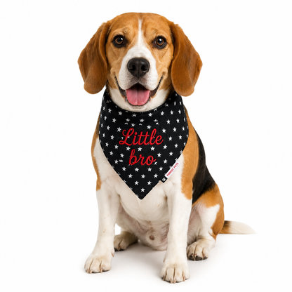 Black Star Denim Bandana | Personalised for Dogs | Pawgy Pets