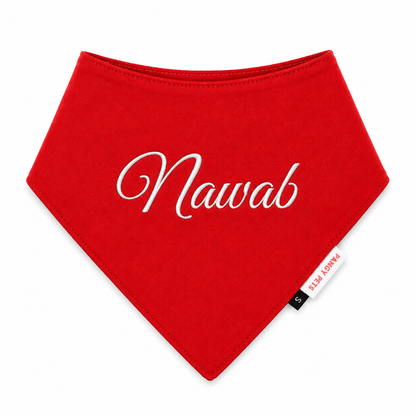 Red Bandana | Personalised for Dogs | Pawgy Pets