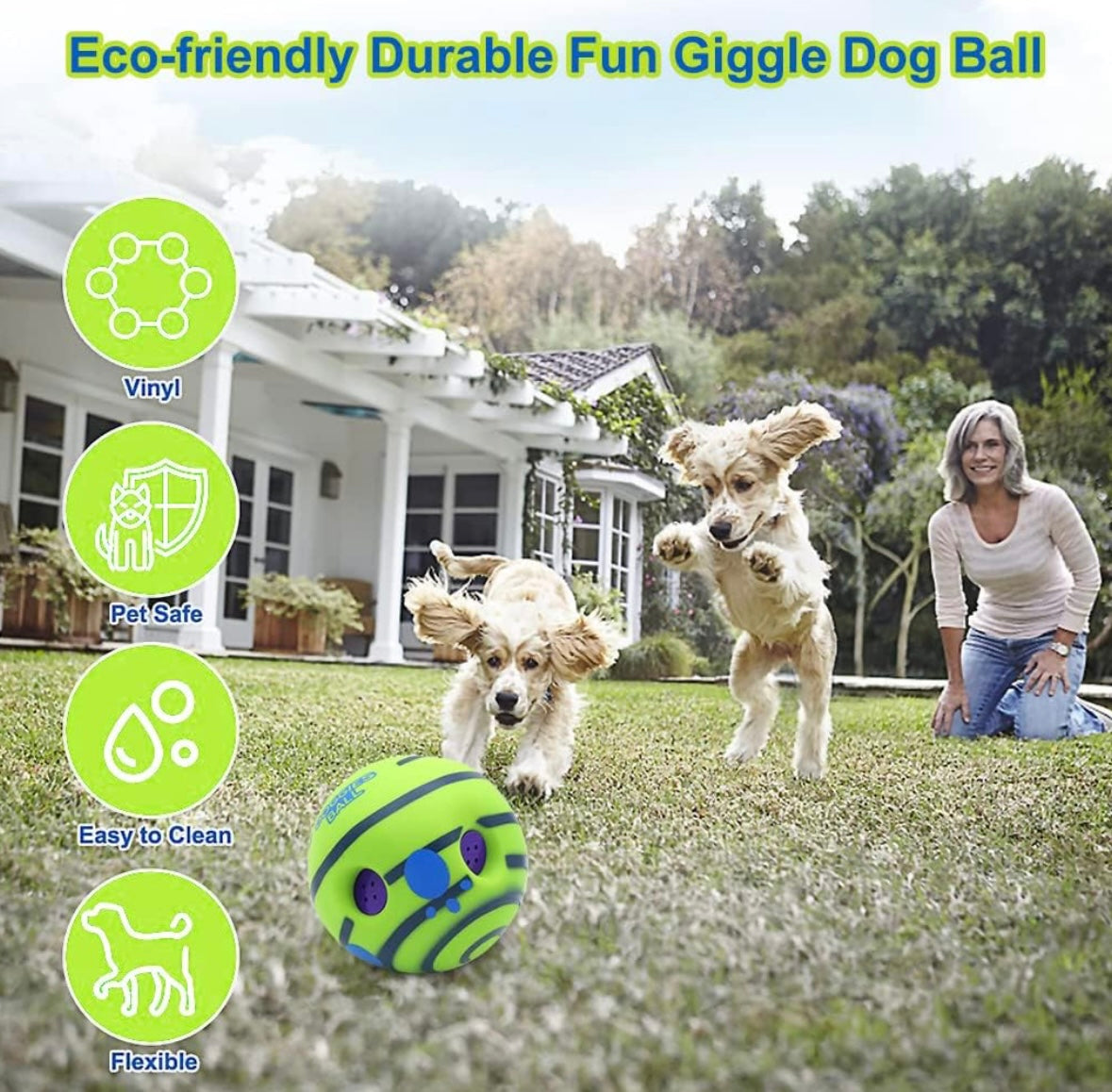 Pawgy Pets Sound Ball for Dogs