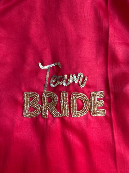 Team Bride Beadwork Dog T-Shirt