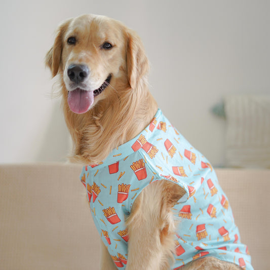 Pawgy Pets Fries over guys Sando Blue  for Dogs