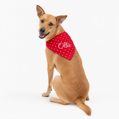 Red Star Bandana | Personalised for Dogs | Pawgy Pets